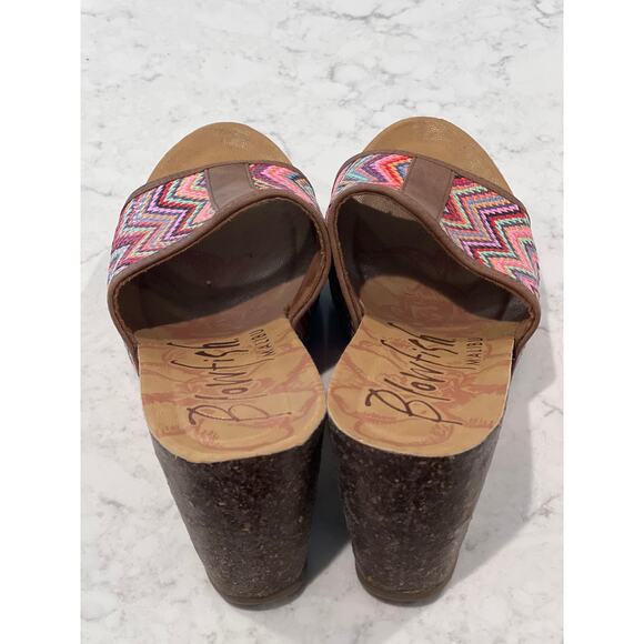 Blowfish Malibu Women’s Hula Platform Wedge Slip On Sandals Size 9 Beige Comfort - Picture 4 of 7